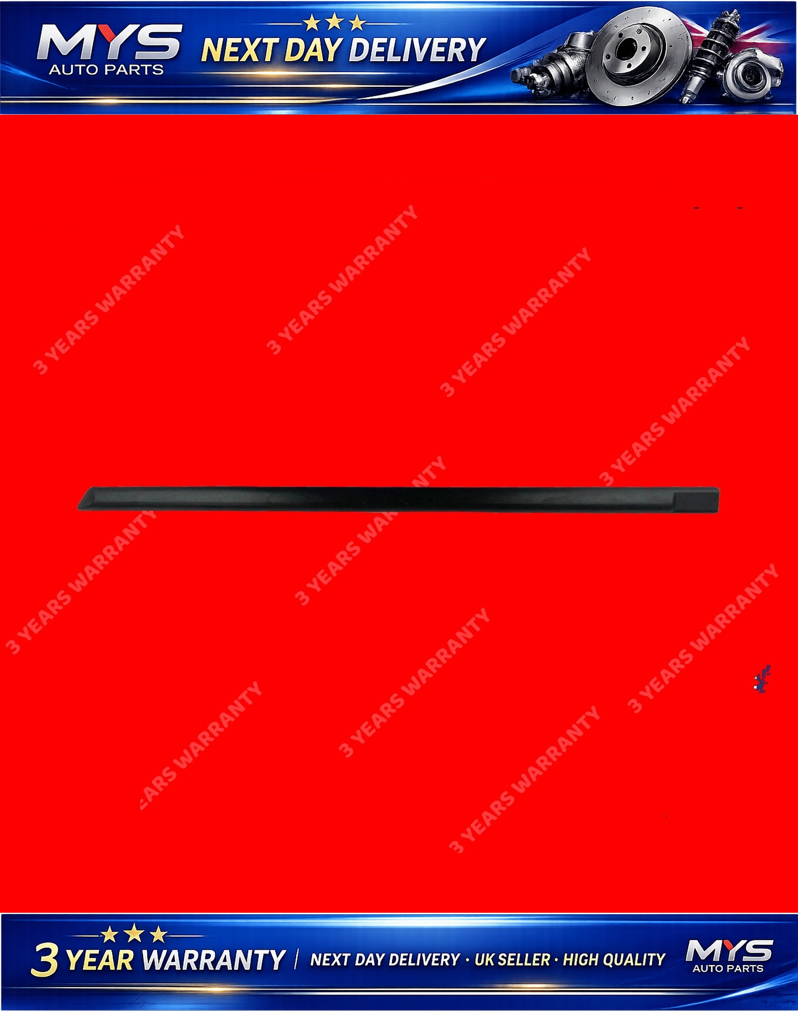 REAR DOOR moulding TRIM STRAP LEFT SIDE FITS SKODA FABIA 6Y0853753B41,6Y0853753